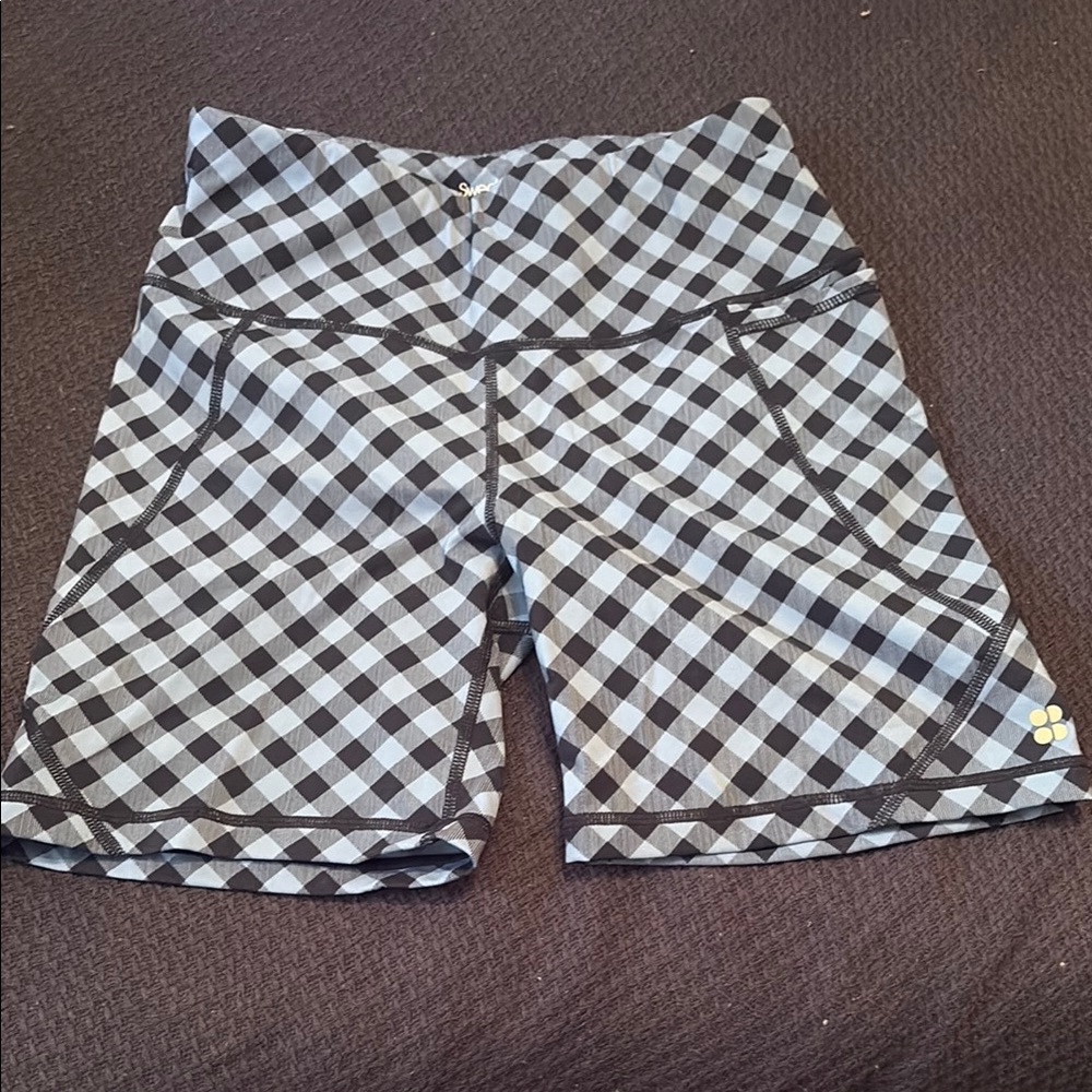 Checkered Sweaty Betty Women's Biker Shorts size 4